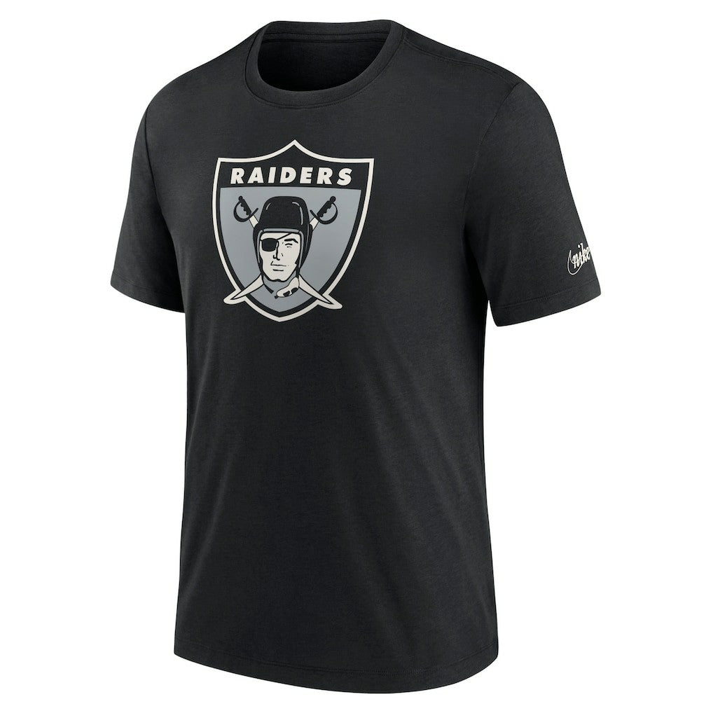 Rewind Logo Tri-Blend T-Shirt - Las Vegas Raiders