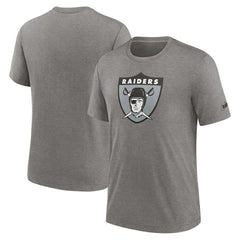 Rewind Logo Tri-Blend T-Shirt - Las Vegas Raiders