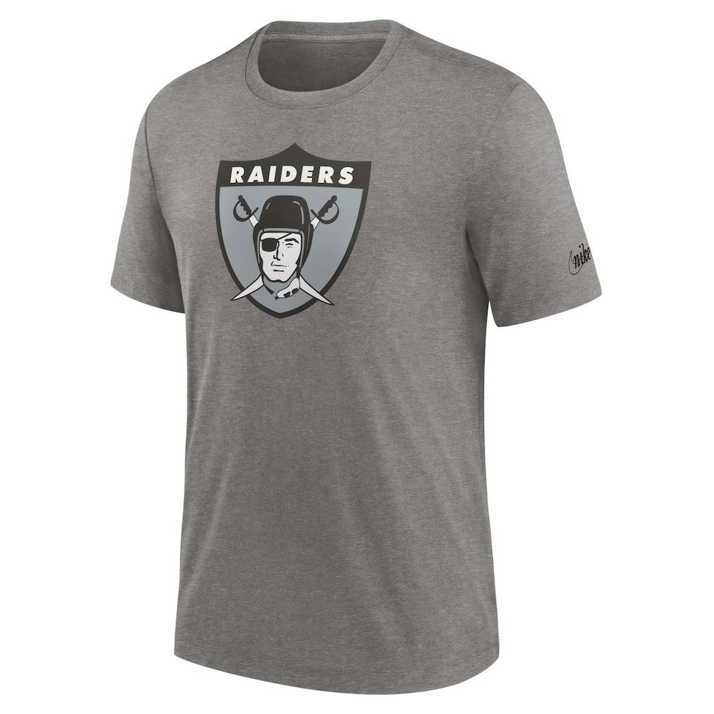 Rewind Logo Tri-Blend T-Shirt - Las Vegas Raiders