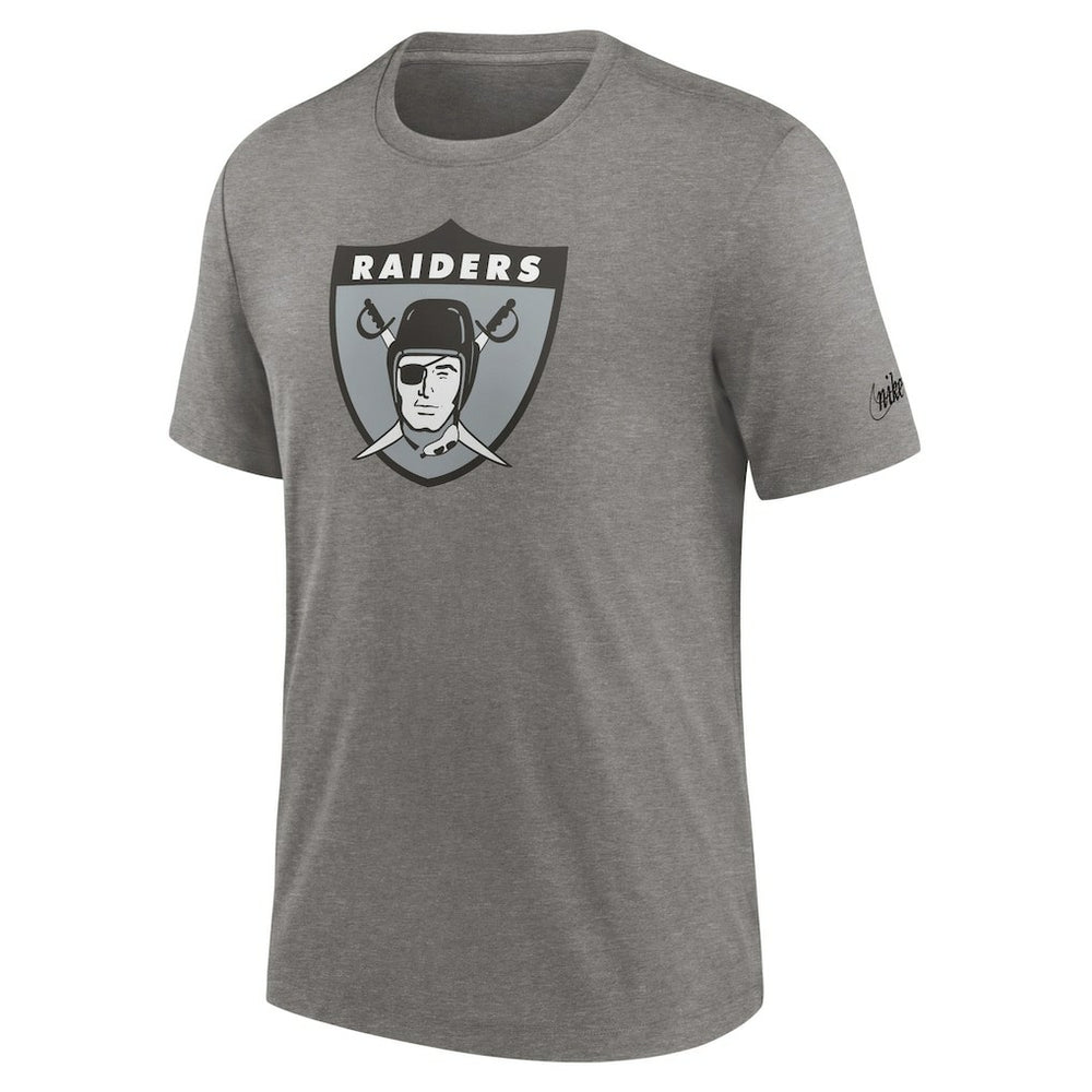 Rewind Logo Tri-Blend T-Shirt - Las Vegas Raiders