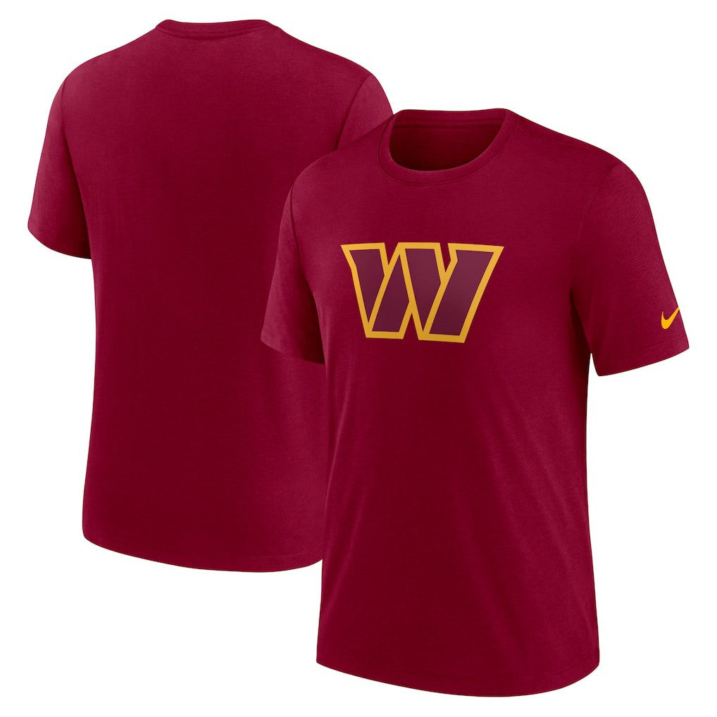 Rewind Logo Tri-Blend T-Shirt - Washington Commanders