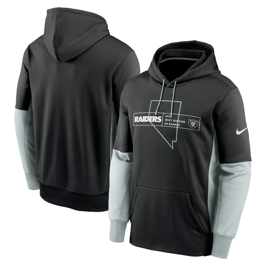 Color Block Fleece Performance Pullover Hoodie - Las Vegas Raiders