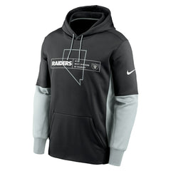 Color Block Fleece Performance Pullover Hoodie - Las Vegas Raiders