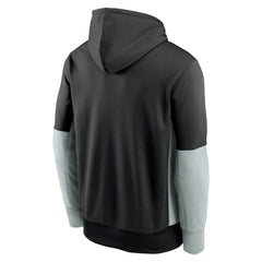Color Block Fleece Performance Pullover Hoodie - Las Vegas Raiders