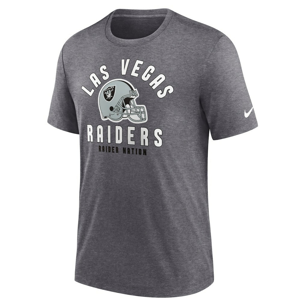 Helmet Tri-Blend T-Shirt - Las Vegas Raiders