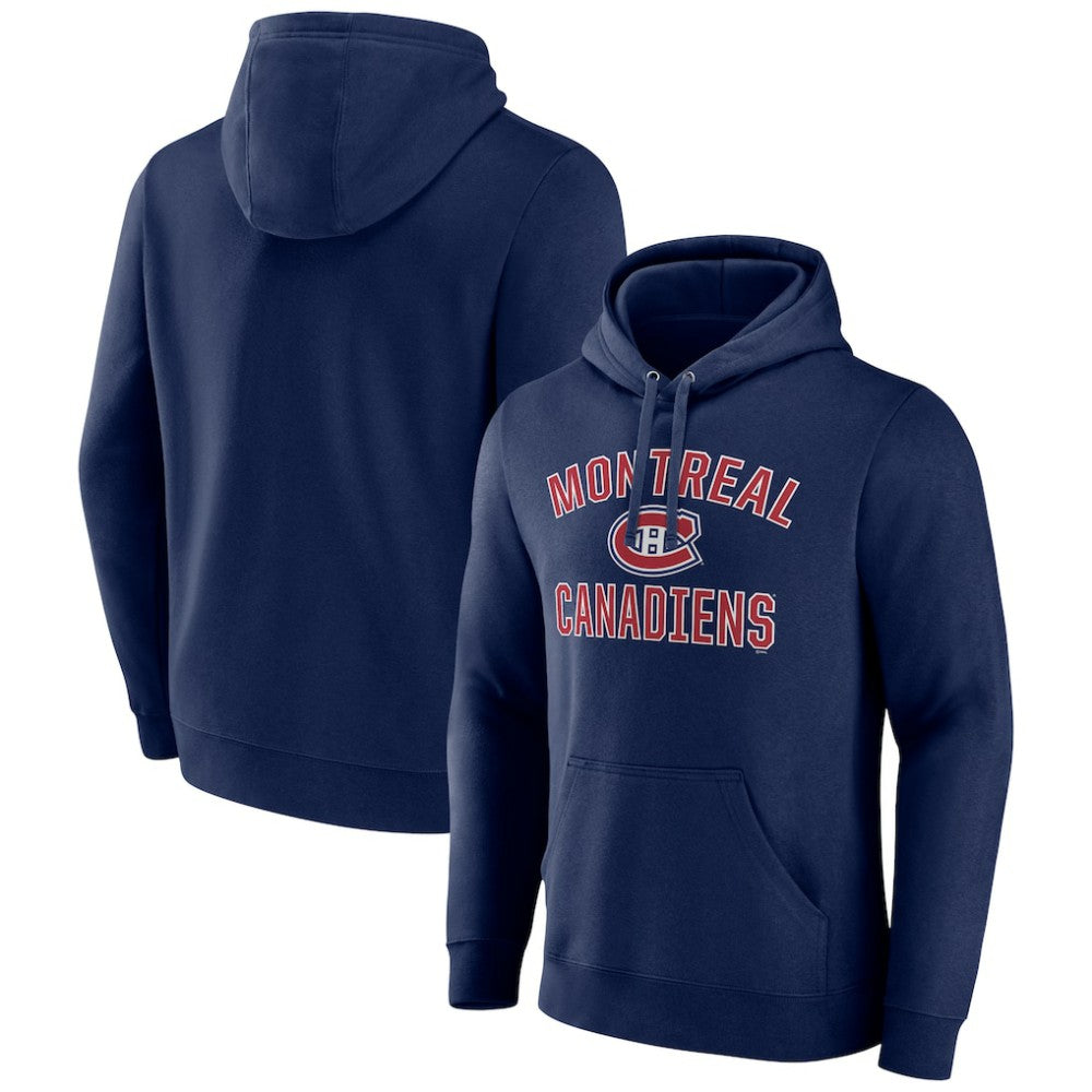 NHL Navy Montreal Canadiens Victory Arch Pullover Hoodie