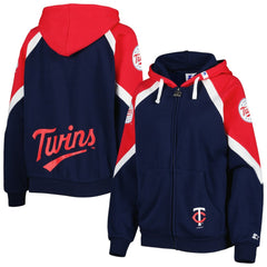 MLB Minnesota Twins Starter Women's Hail Mary Full-Zip Hoodie