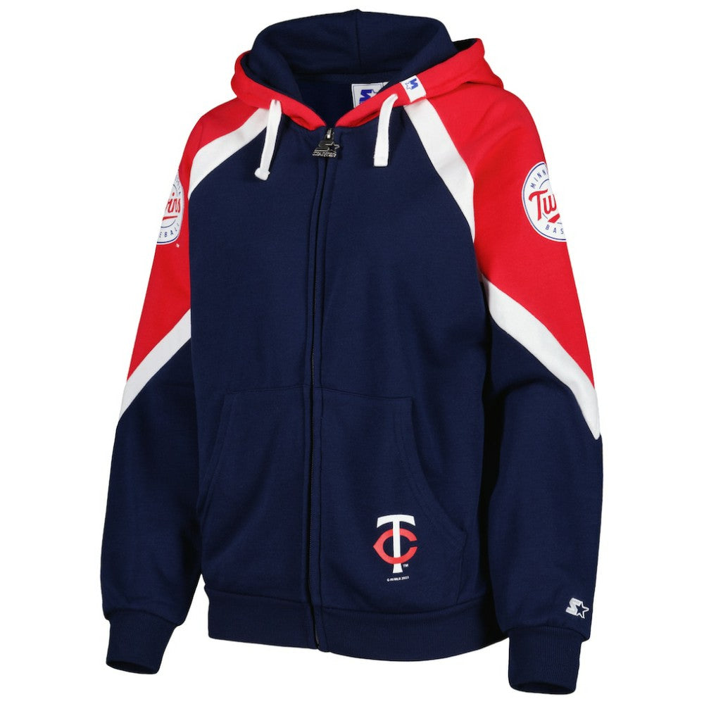 MLB Minnesota Twins Starter Women's Hail Mary Full-Zip Hoodie