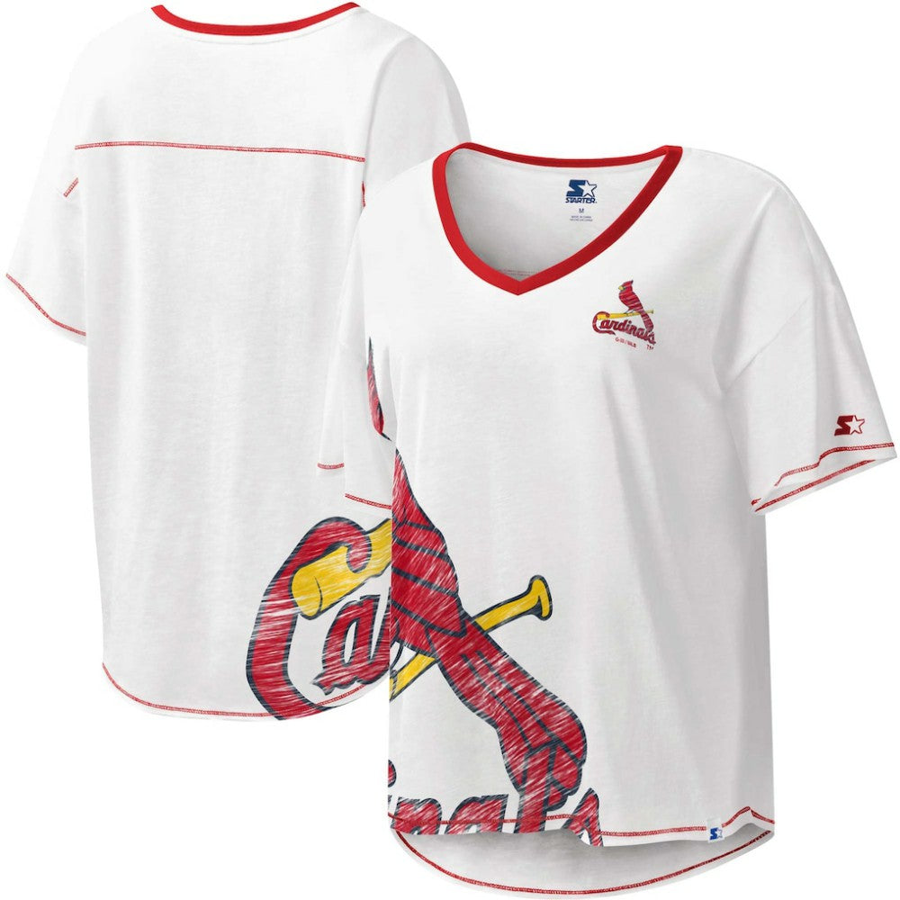 MLB St. Louis Cardinals Starter Women's Perfect Game V-Neck T-Shirt