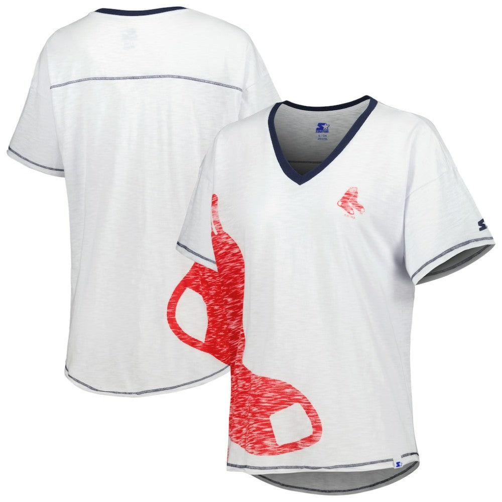 MLB Boston Red Sox Starter Women's Perfect Game V-Neck T-Shirt
