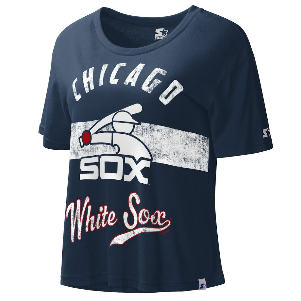 MLB Chicago White Sox Starter Cooperstown Collection Women's Record Setter Crop Top