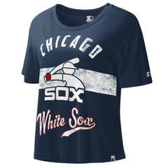 MLB Chicago White Sox Starter Cooperstown Collection Women's Record Setter Crop Top