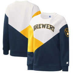 MLB Milwaukee Brewers Starter Women's Shutout Pullover Sweatshirt