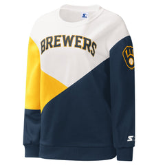 MLB Milwaukee Brewers Starter Women's Shutout Pullover Sweatshirt