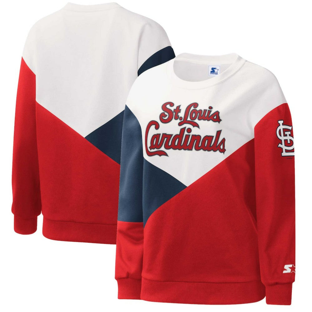 MLB St. Louis Cardinals Starter Women's Shutout Pullover Sweatshirt