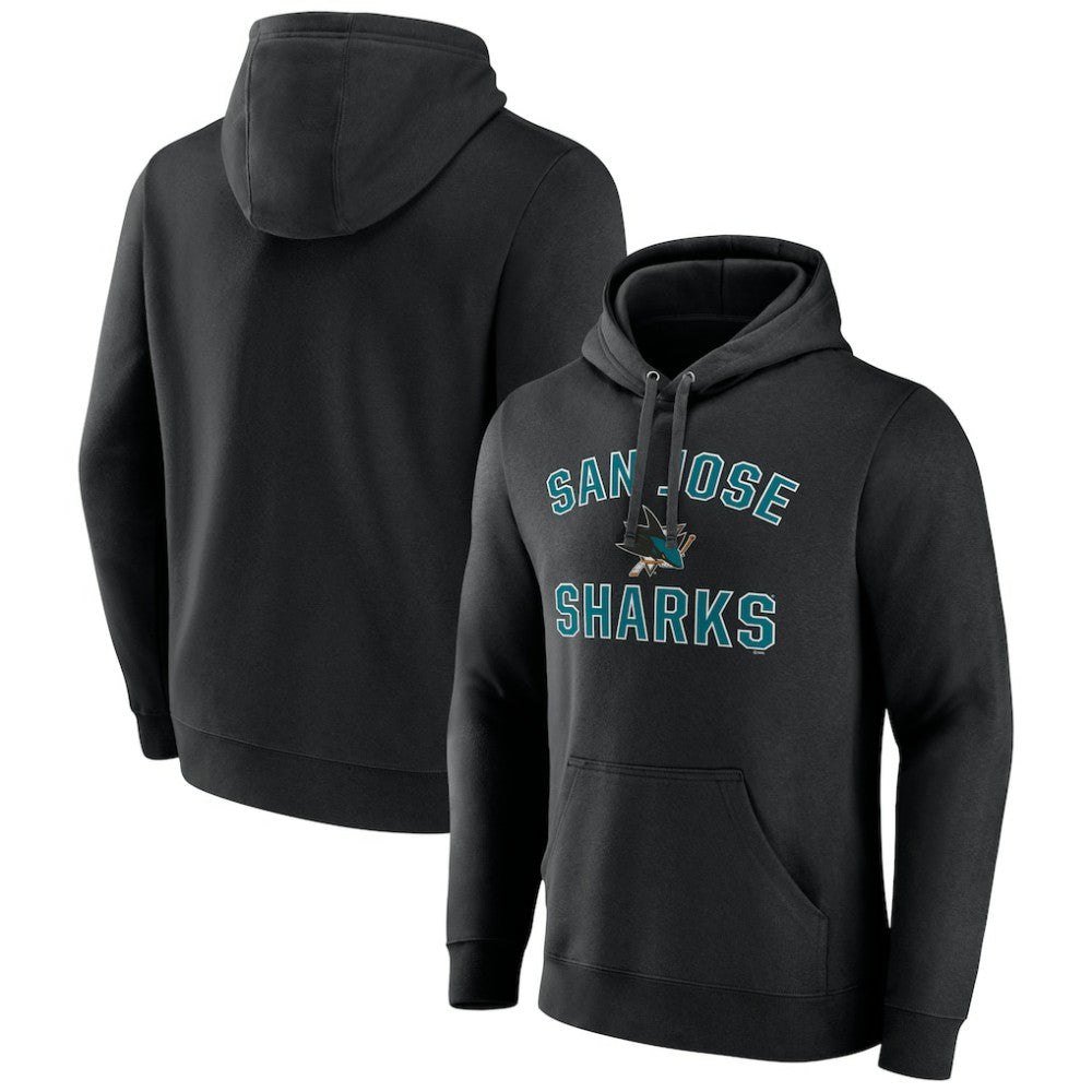 NHL Black San Jose Sharks Victory Arch Pullover Hoodie