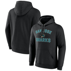 NHL Black San Jose Sharks Victory Arch Pullover Hoodie