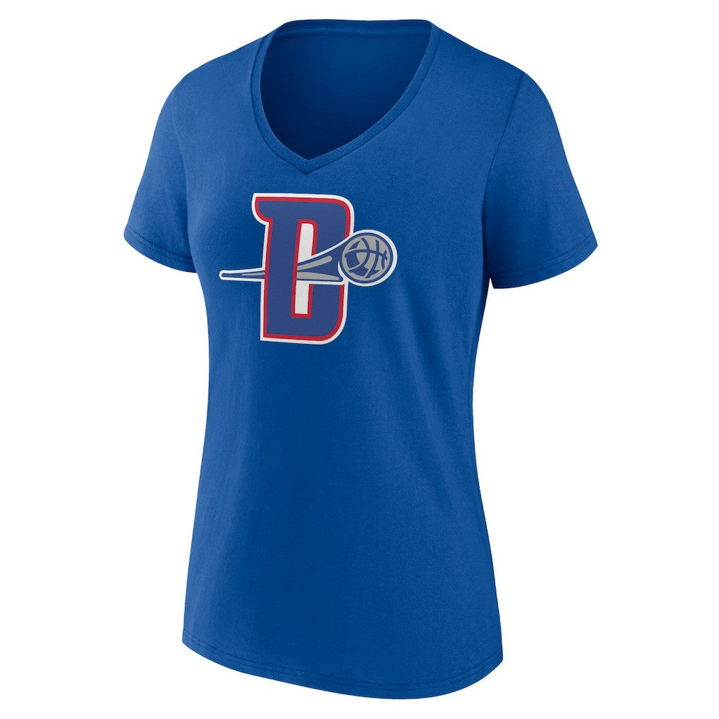 NBA Detroit Pistons Women's Alternate Logo V-Neck T-Shirt sale