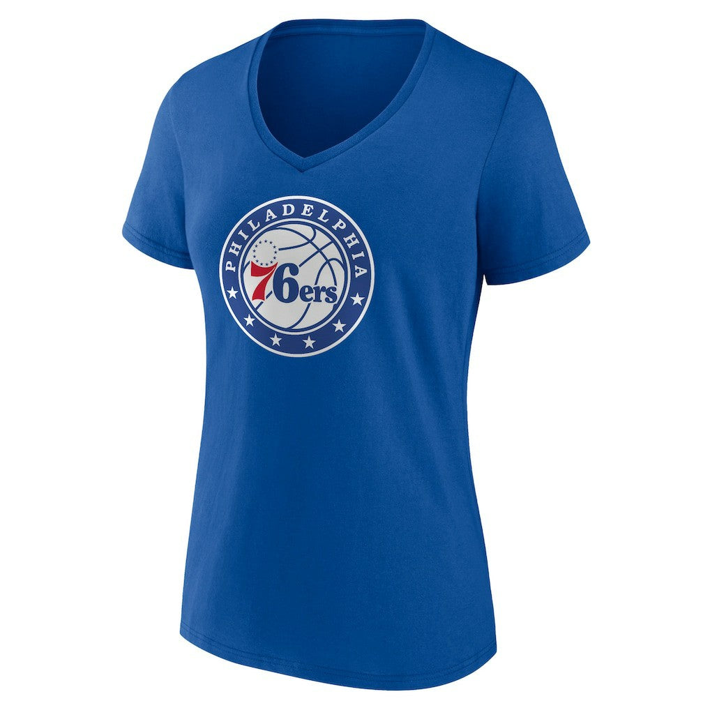 NBA Philadelphia 76ers Women's Alternate Logo V-Neck T-Shirt