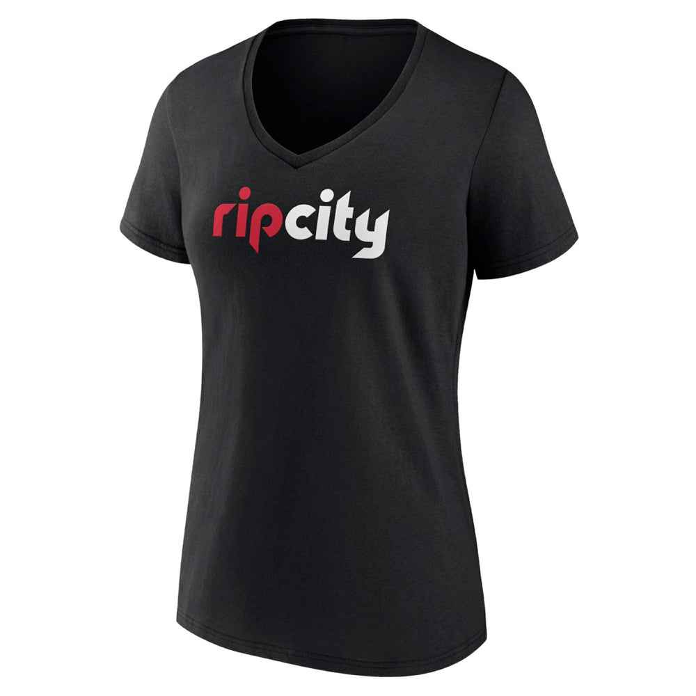 NBA Portland Trail Blazers Women's Alternate Logo V-Neck T-Shirt