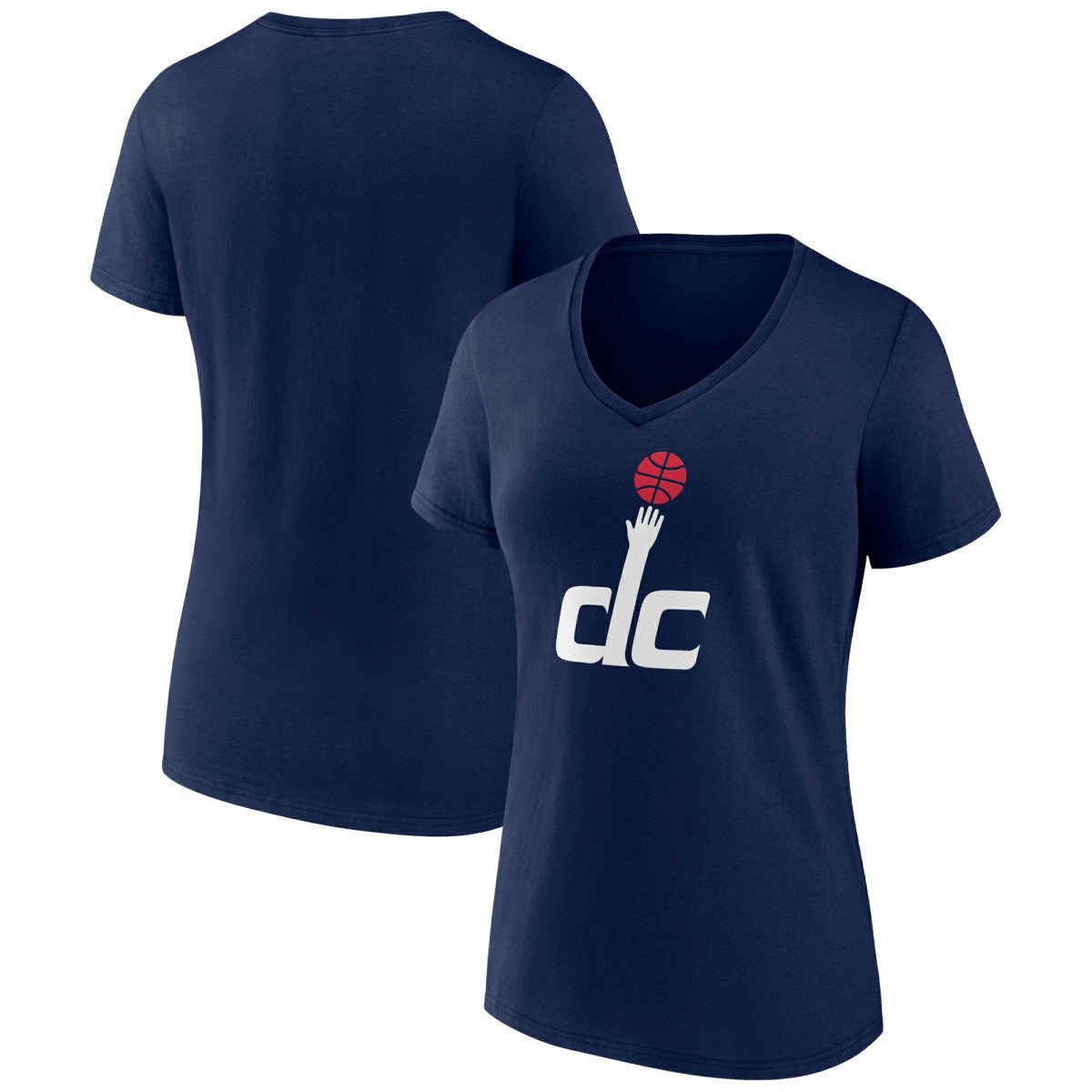 NBA Washington Wizards Women's Alternate Logo V-Neck T-Shirt