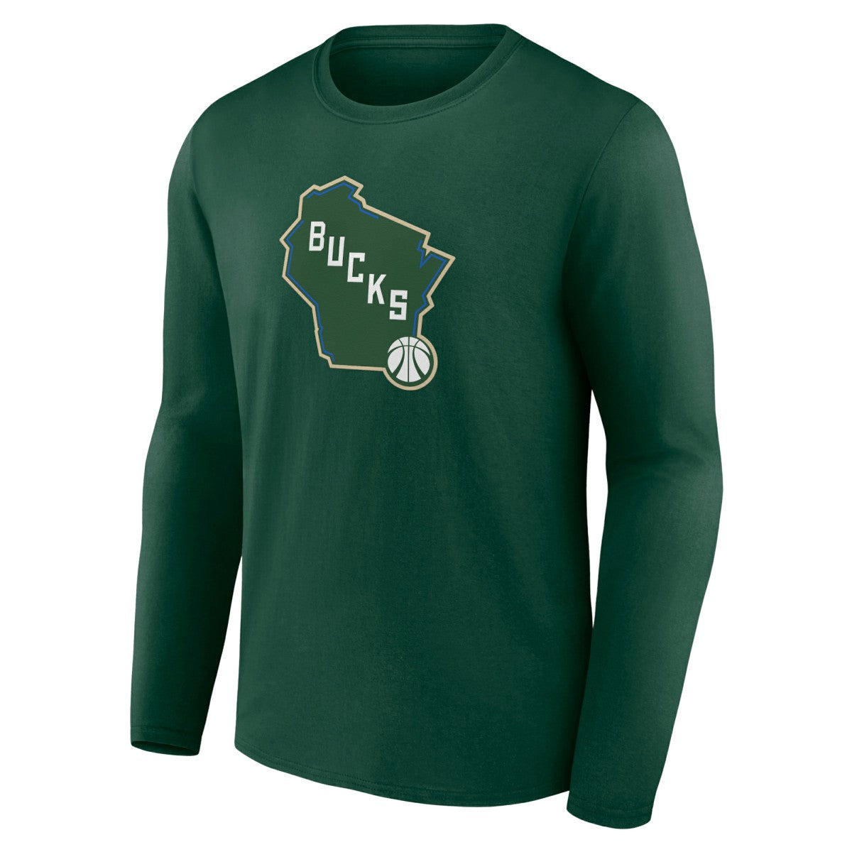 NBA Milwaukee Bucks Alternate Logo Long Sleeve T-Shirt
