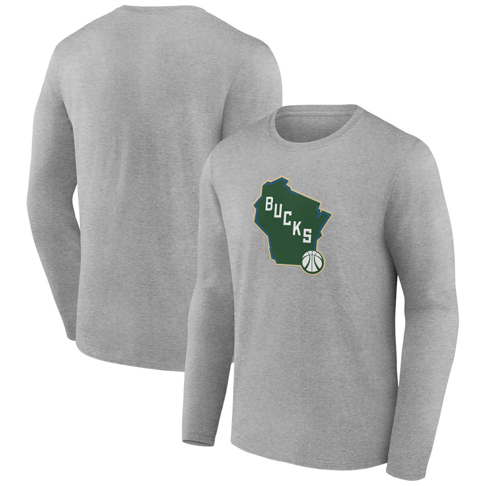 NBA Milwaukee Bucks Alternate Logo Long Sleeve T-Shirt