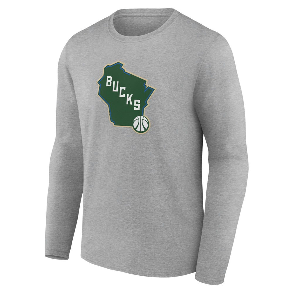 NBA Milwaukee Bucks Alternate Logo Long Sleeve T-Shirt