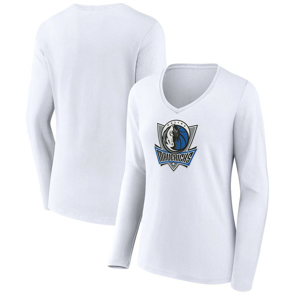 NBA Dallas Mavericks Women's Alternate Logo V-Neck Long Sleeve T-Shirt sale