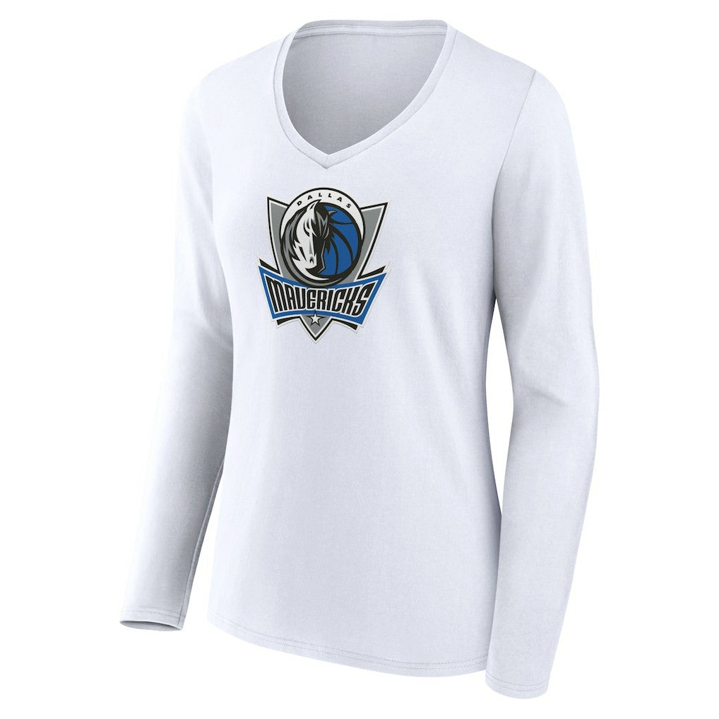 NBA Dallas Mavericks Women's Alternate Logo V-Neck Long Sleeve T-Shirt sale