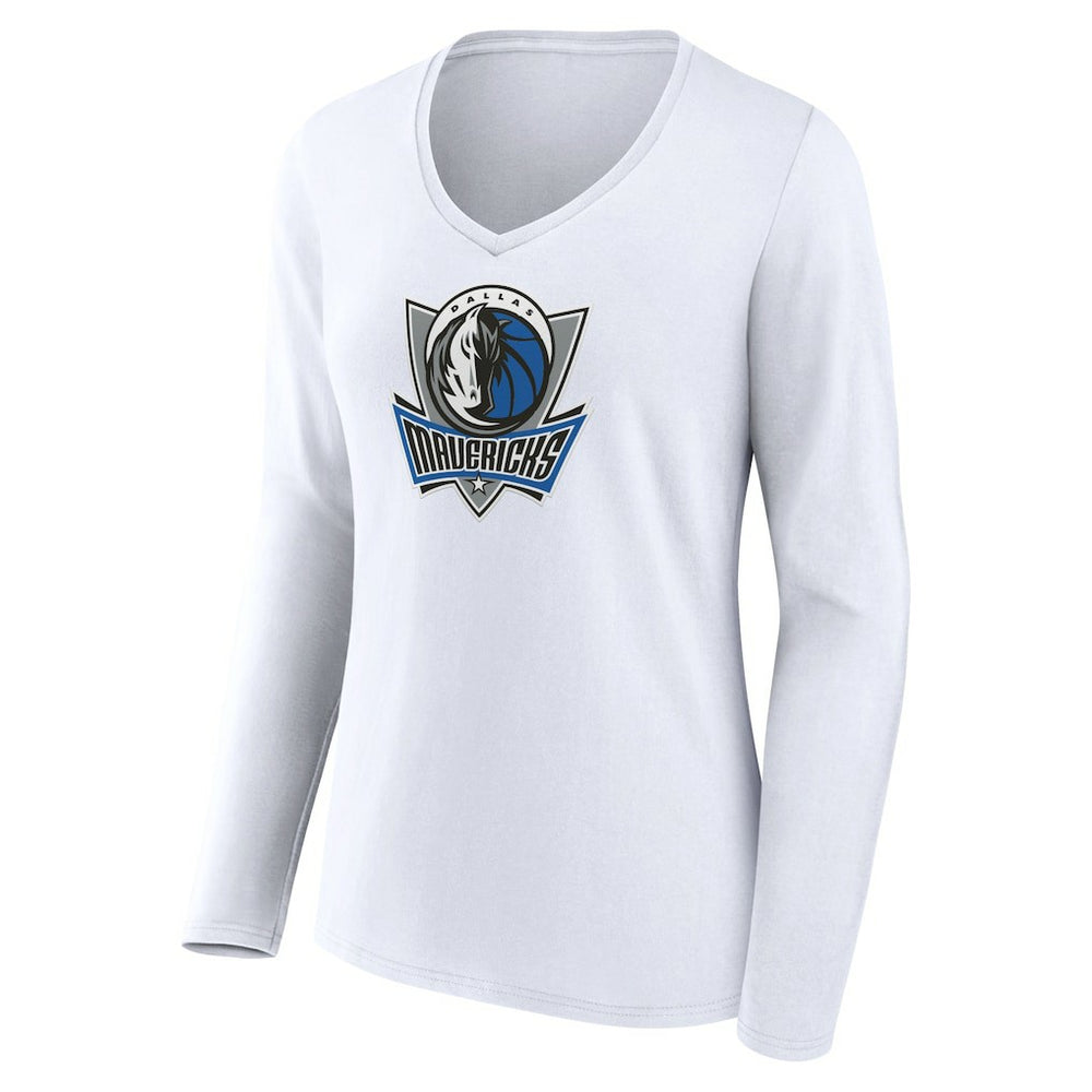NBA Dallas Mavericks Women's Alternate Logo V-Neck Long Sleeve T-Shirt sale
