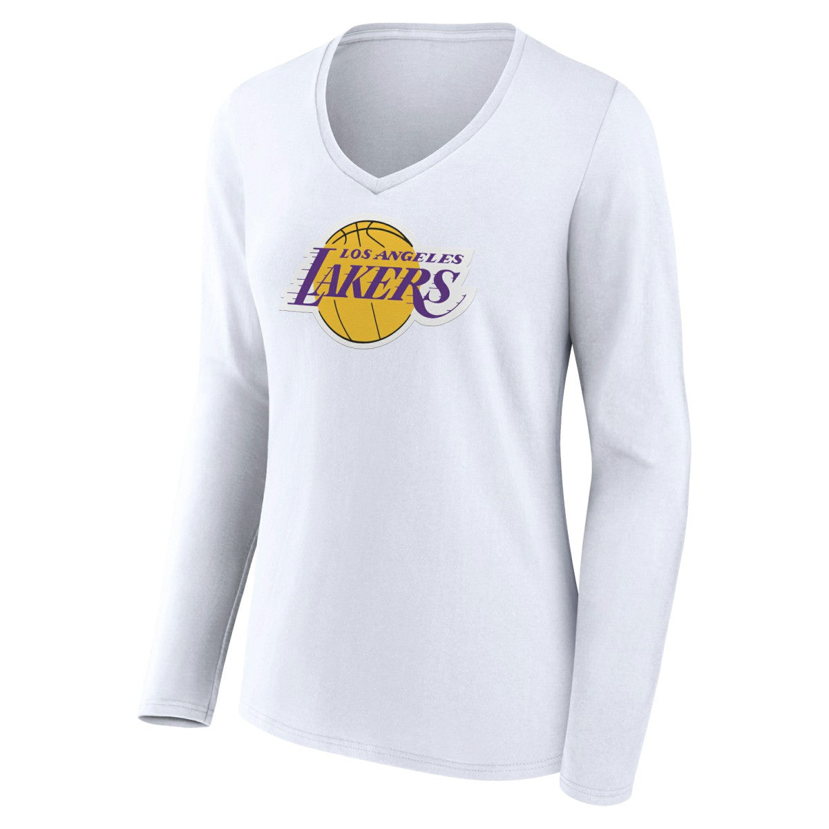 NBA Los Angeles Lakers Women's Alternate Logo V-Neck Long Sleeve T-Shirt