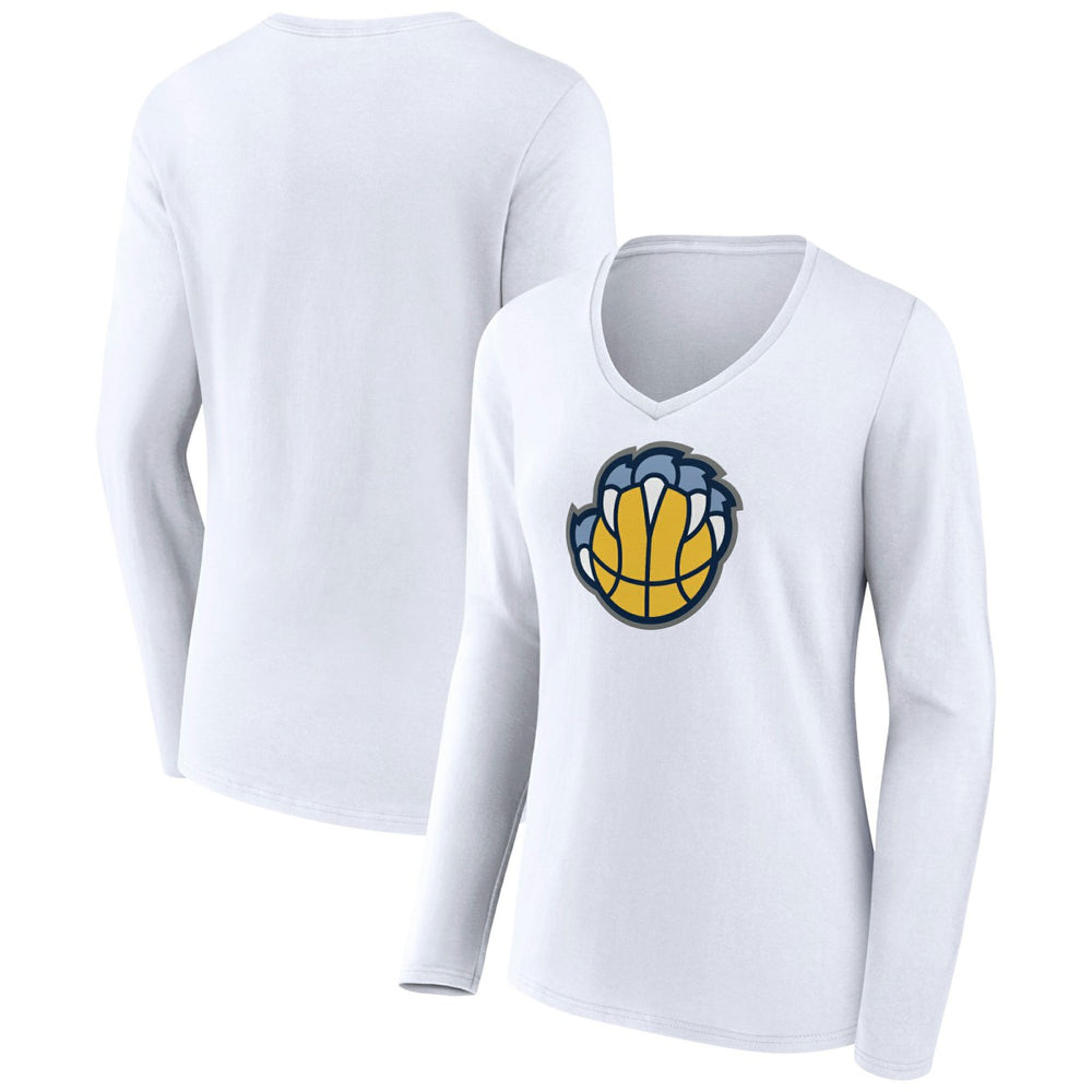 NBA Memphis Grizzlies Women's Alternate Logo V-Neck Long Sleeve T-Shirt