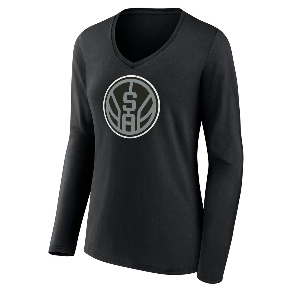 NBA San Antonio Spurs Women's Alternate Logo V-Neck Long Sleeve T-Shirt