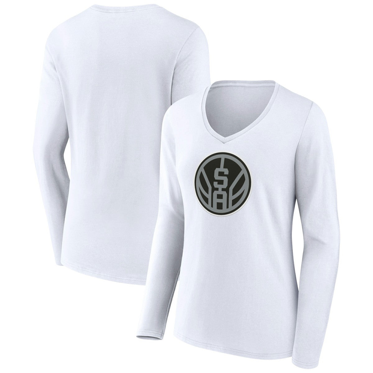 NBA San Antonio Spurs Women's Alternate Logo V-Neck Long Sleeve T-Shirt