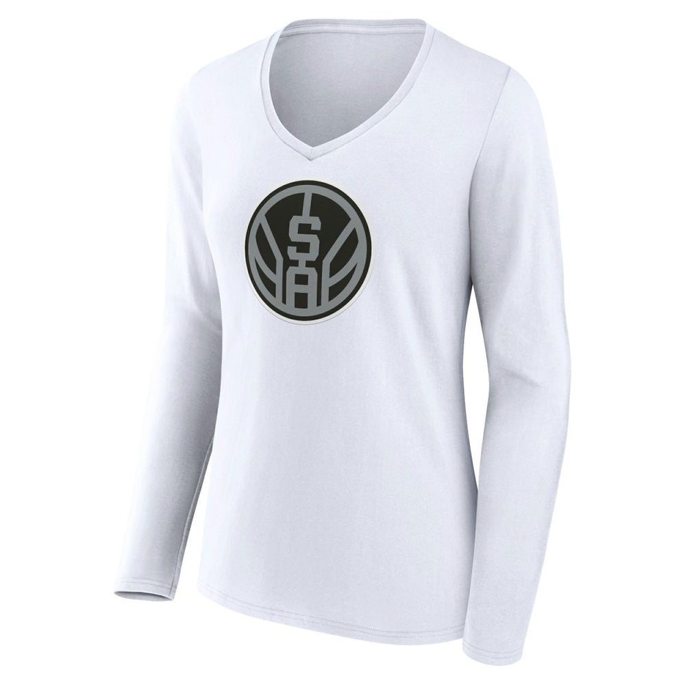 NBA San Antonio Spurs Women's Alternate Logo V-Neck Long Sleeve T-Shirt