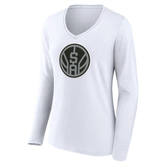 NBA San Antonio Spurs Women's Alternate Logo V-Neck Long Sleeve T-Shirt