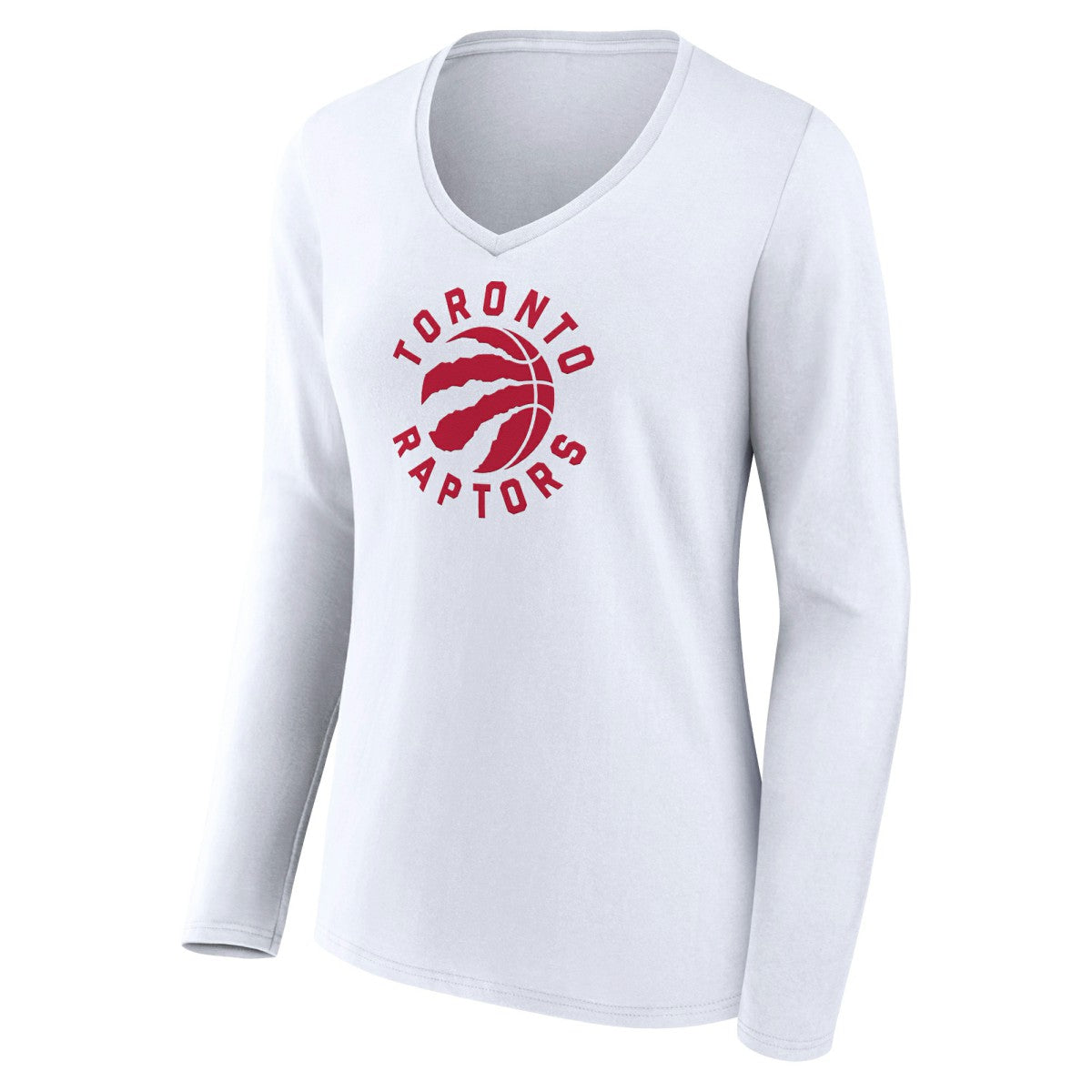 NBA Toronto Raptors Women's Alternate Logo V-Neck Long Sleeve T-Shirt