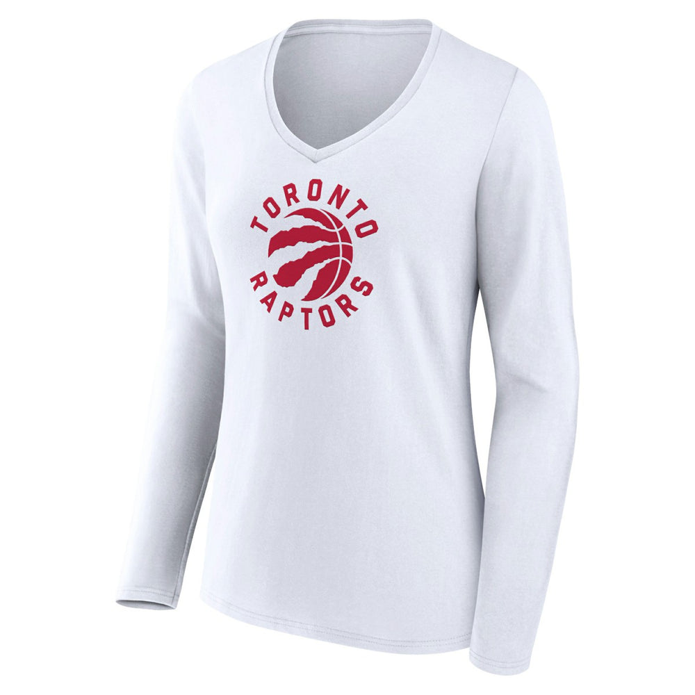 NBA Toronto Raptors Women's Alternate Logo V-Neck Long Sleeve T-Shirt