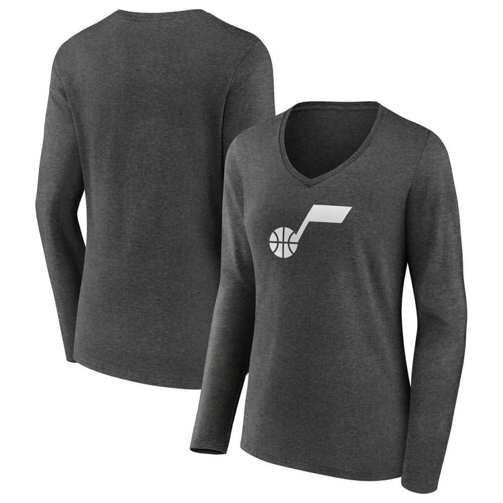 NBA Utah Jazz Women's Alternate Logo V-Neck Long Sleeve T-Shirt