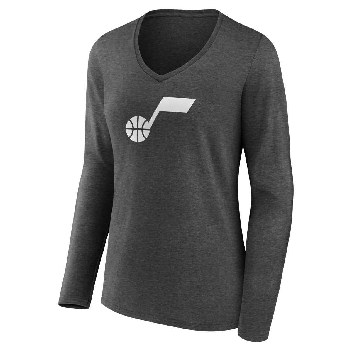 NBA Utah Jazz Women's Alternate Logo V-Neck Long Sleeve T-Shirt