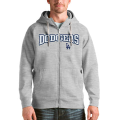 MLB Los Angeles Dodgers Antigua Team Logo Victory Full-Zip Hoodie