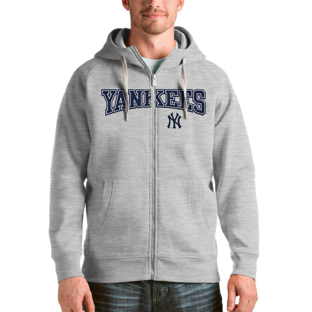 MLB New York Yankees Antigua Team Logo Victory Full-Zip Hoodie