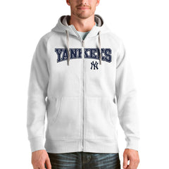 MLB New York Yankees Antigua Team Logo Victory Full-Zip Hoodie