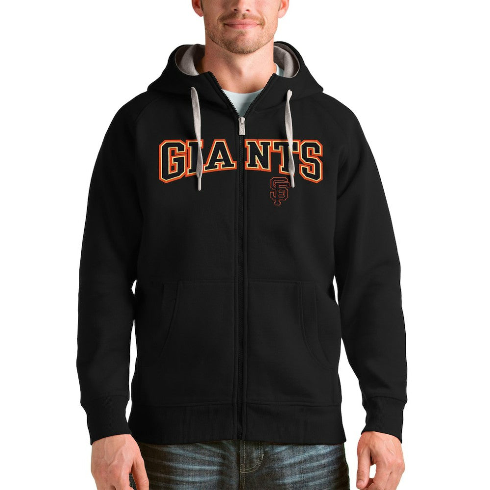 MLB San Francisco Giants Antigua Team Logo Victory Full-Zip Hoodie