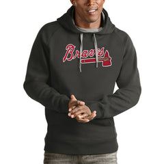 MLB Atlanta Braves Antigua Victory Pullover Team Logo Hoodie