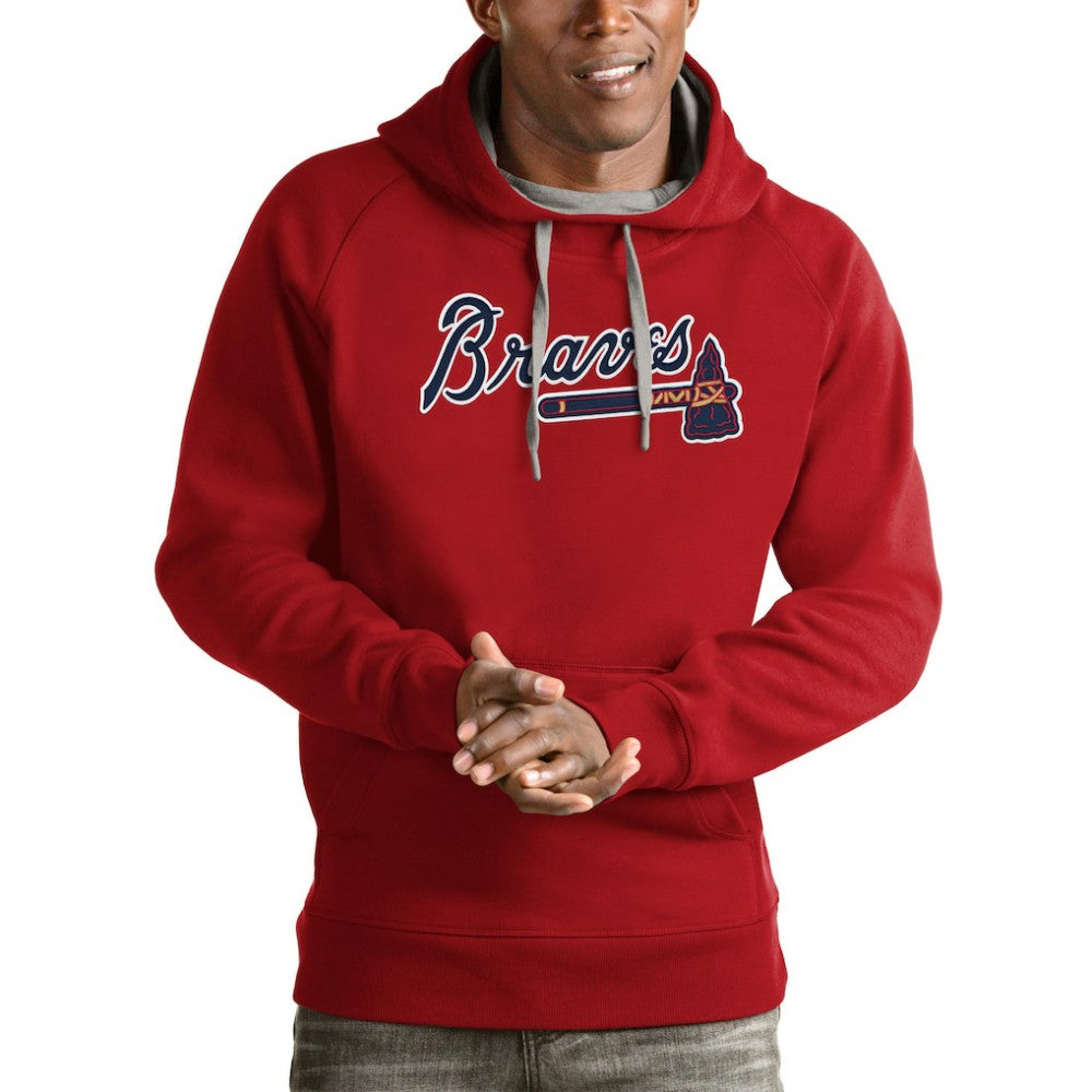 MLB Atlanta Braves Antigua Victory Pullover Team Logo Hoodie
