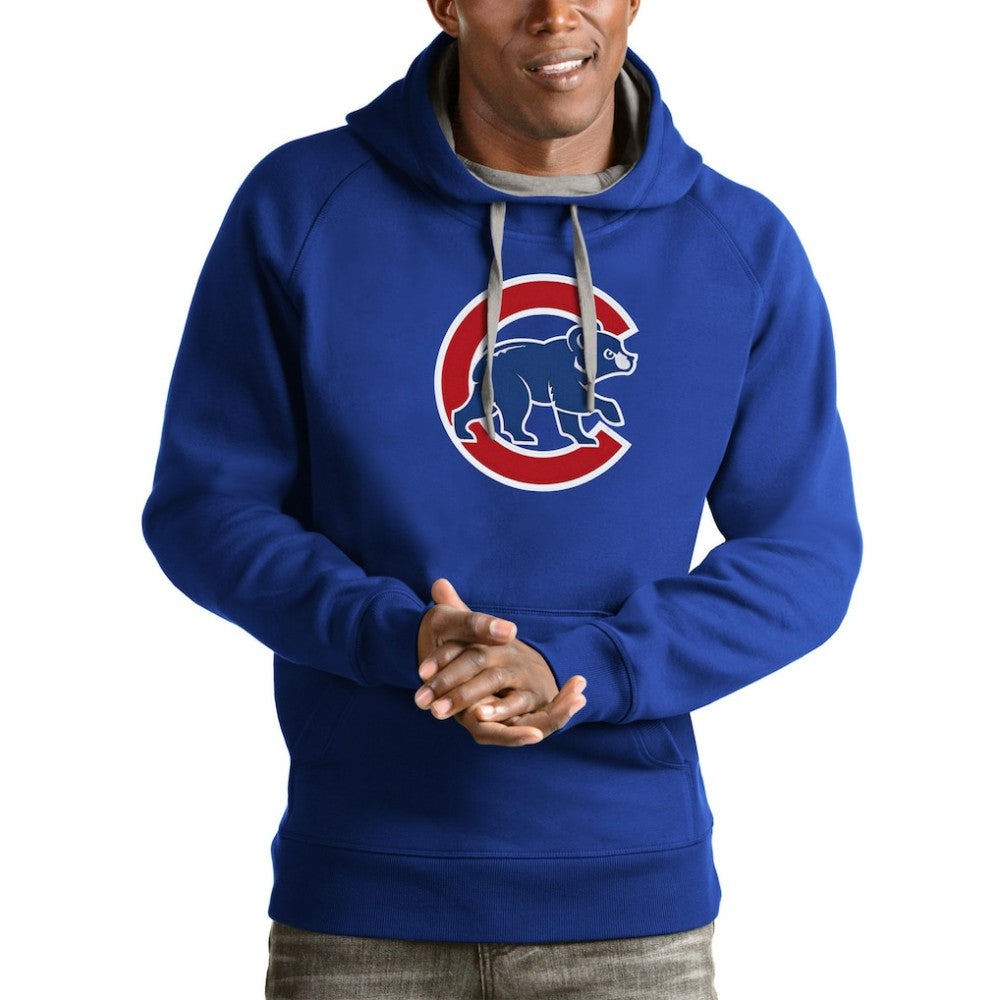 MLB Chicago Cubs Antigua Victory Pullover Team Logo Hoodie