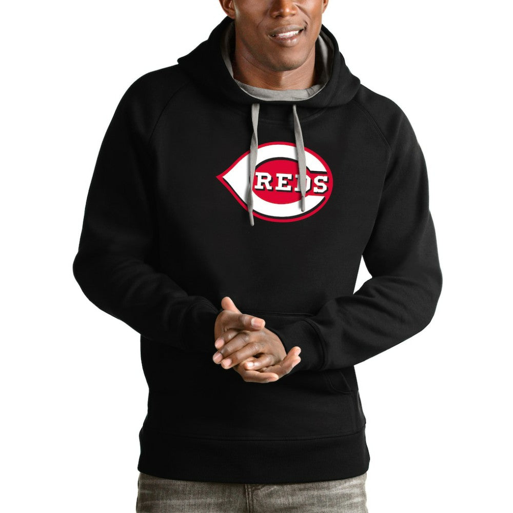 MLB Cincinnati Reds Antigua Victory Pullover Team Logo Hoodie