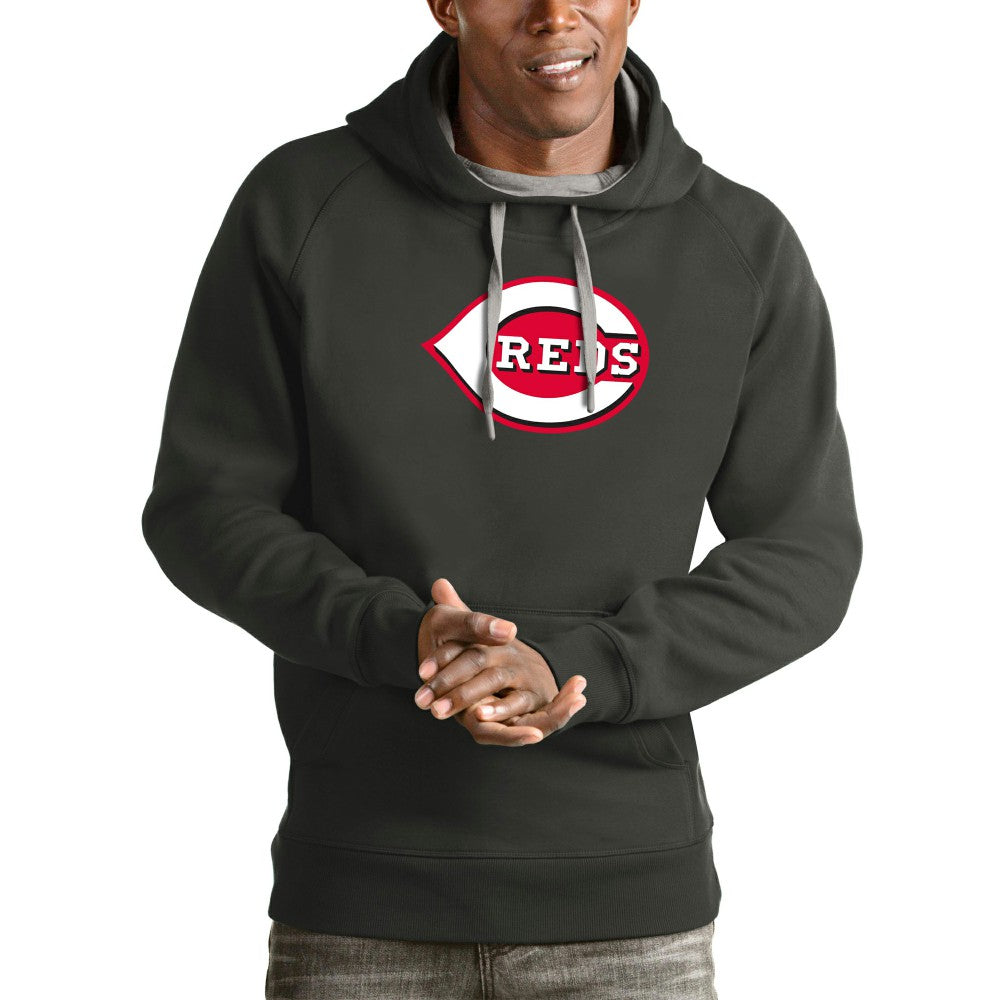 MLB Cincinnati Reds Antigua Victory Pullover Team Logo Hoodie